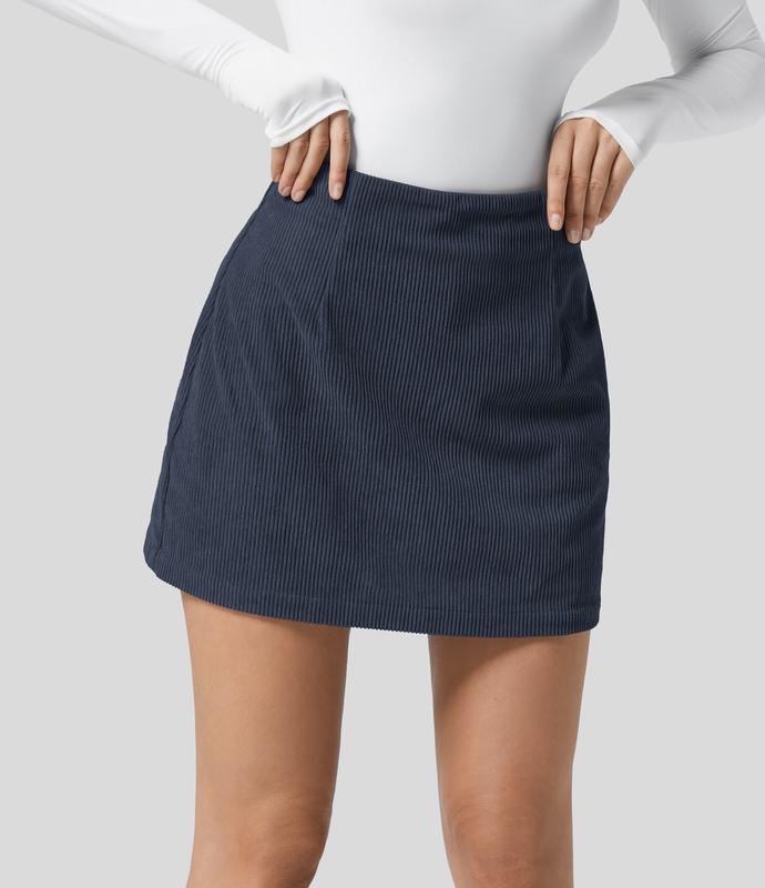 2-in-1 Mini Corduroy Skirt